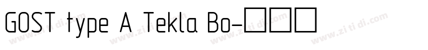 GOST type A Tekla Bo字体转换